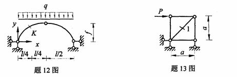 全国2009年4月高等教育自学考试结构力学（一）试(图12)