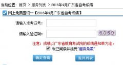 2016年4月广东省自学考试成绩查询官方入口开通