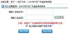 2016年7月广东省自学考试成绩查询入口开通